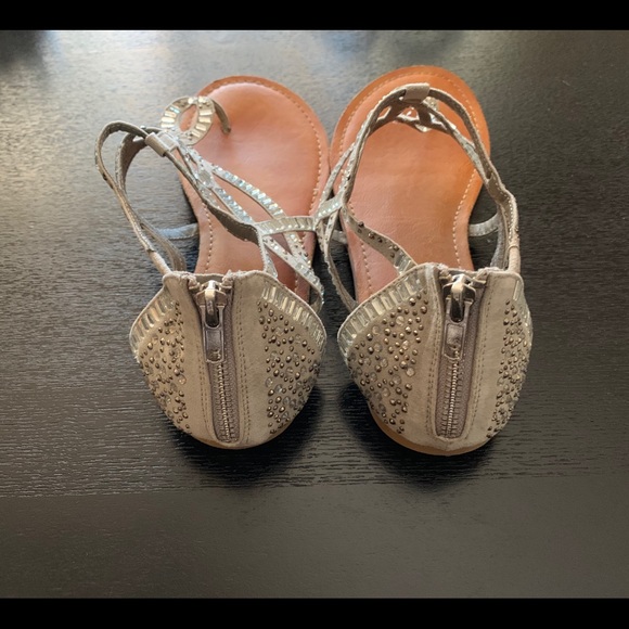 Sparkly Silver Sandals - Picture 5 of 7